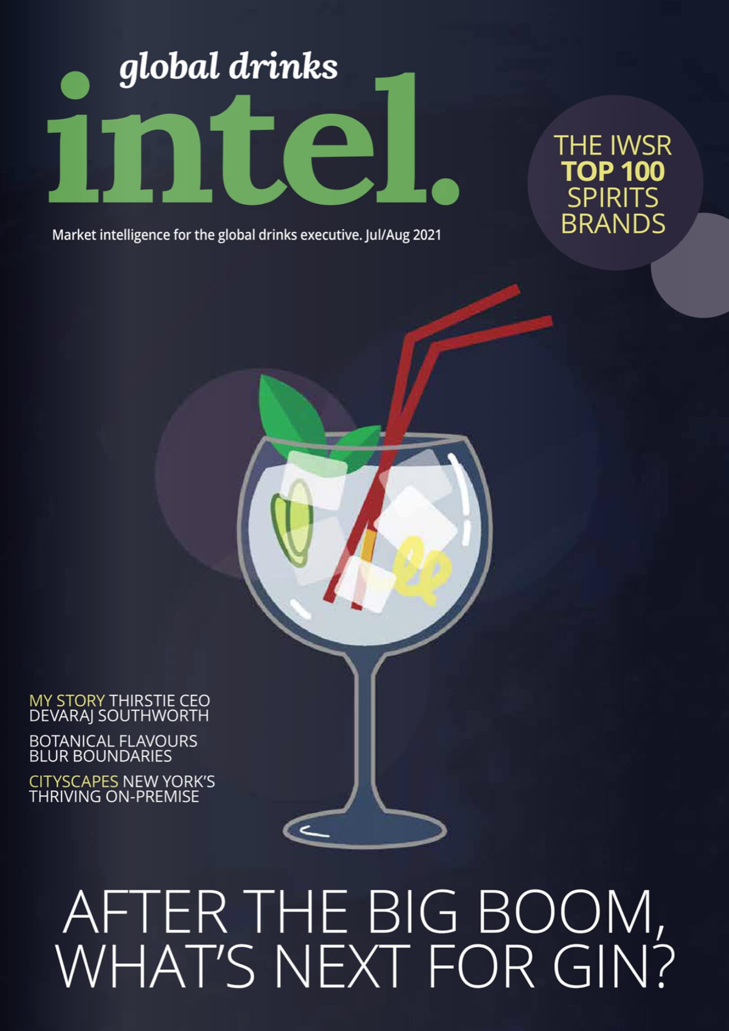 Global Drinks Intel magazine cover - Jul Aug 21