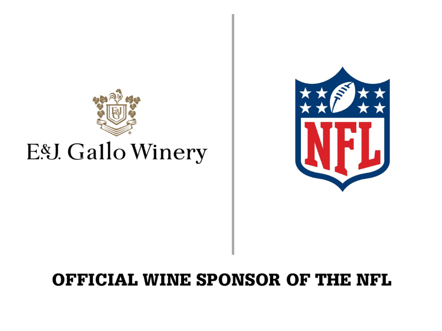 E&J Gallo WInery and NFL logos