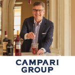 Campari Group logo and CEO Bob Kunze-Concewitz 2022