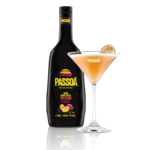 Passoa bottle with cocktail