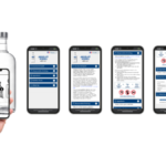 Pernod Ricard QR code screengrabs on smartphone