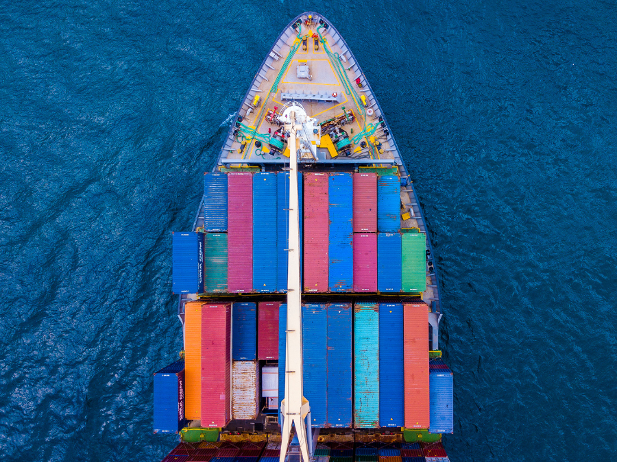Shipping Containers at sea
