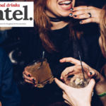 Consumers drinking in a bar