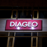 Diageo logo on office in Budapest