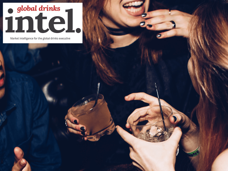 Consumers drinking in a bar