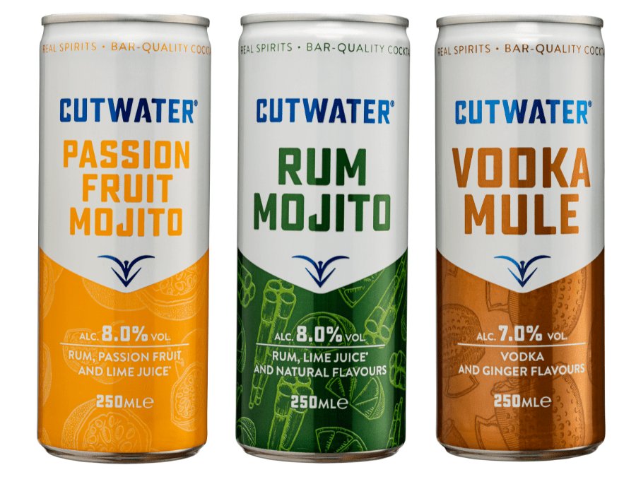 Three Cutwater Spirits RTDs for the UK