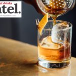 Spirits served in a glass