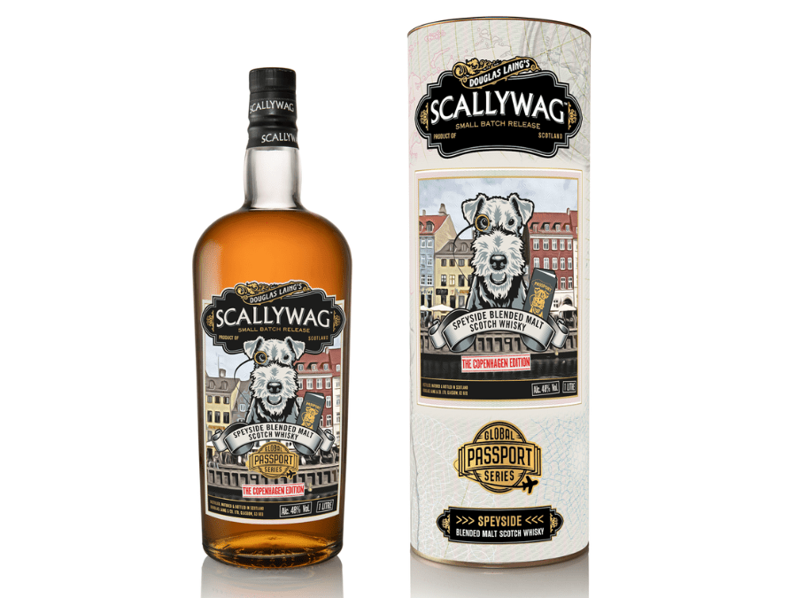 Scallywag Global Passport Series bottle and pack
