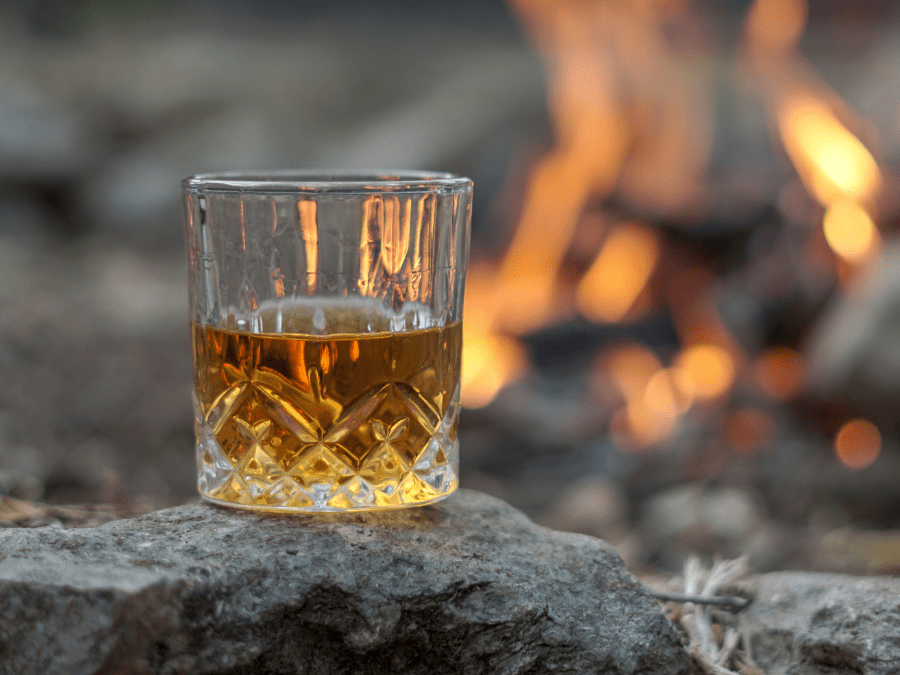 A glass of Scotch whisky