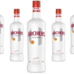 Archers Peach Schnapps bottles