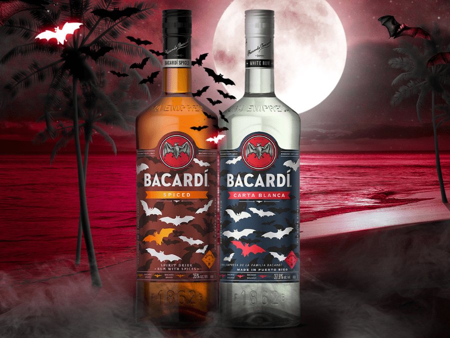 Bacardi Halloween bottles