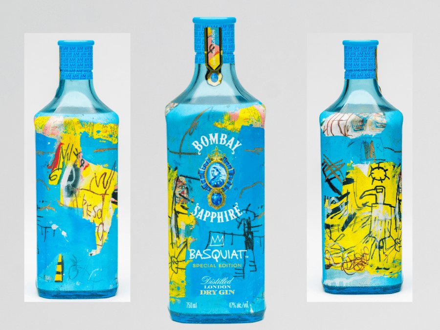 Bombay Sapphire Jean-Michel Basquiat special edition bottle 2022
