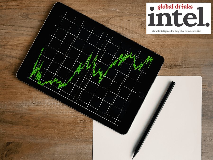 Graph on a tablet resting on a desk next to a blank sheet of paer