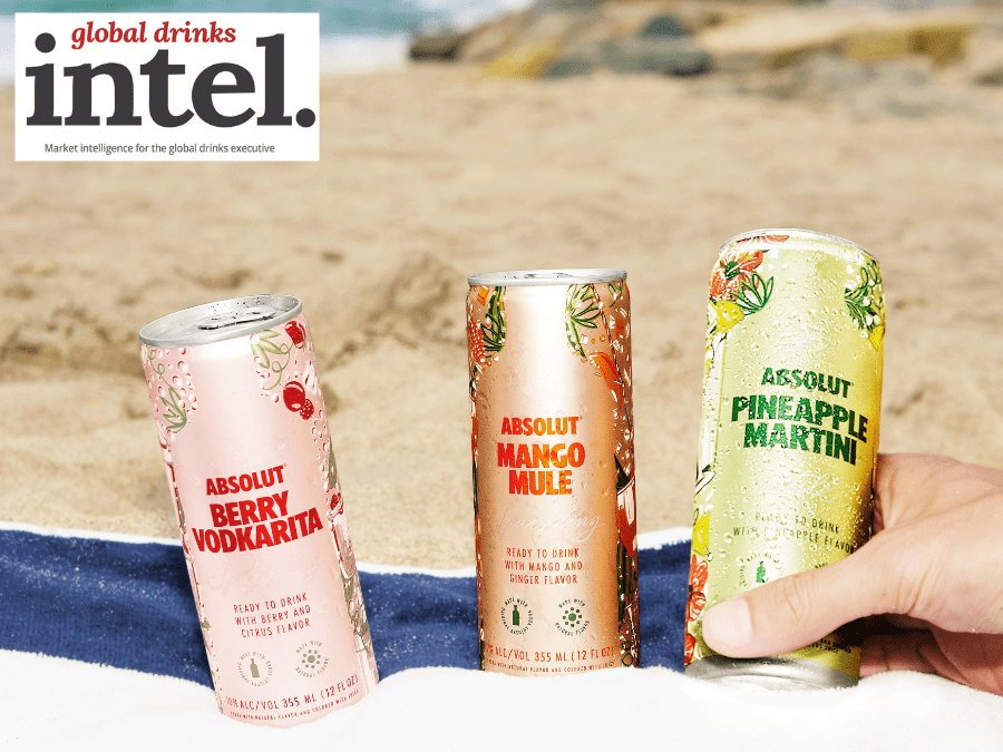 Absolut range of three canned RTDs