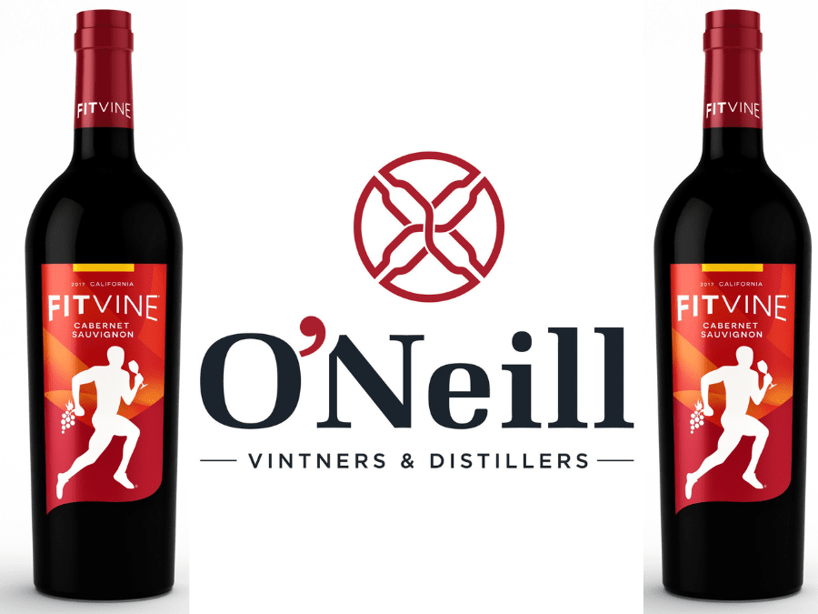 O'Neill Vintners & Distillers with two bottles of Fitvine Cabernet Sauvignon