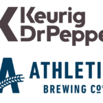 Keurig Dr Pepper & Athletic Brewing Co logos