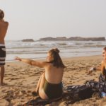 Millennials on a beach