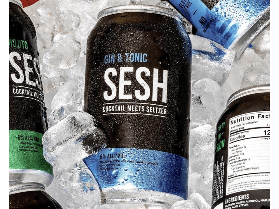 Can of Sesh hard seltzer