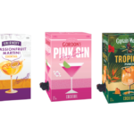 Smirnoff Passionfrult Martini, Gordon's Pink Gin Berry Cosmo and Captain Morgan Tropical Punch boxed cocktails