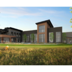An artist's rendering of the new distillery