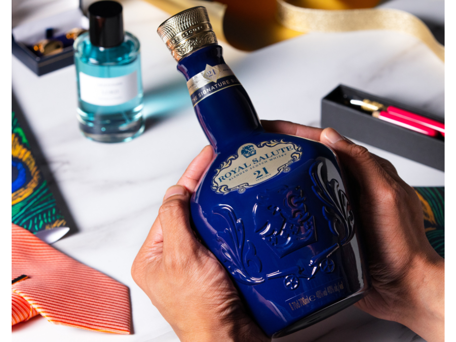 Bottle of Royal Salute 21 Year Old Signature Blend