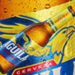 Bottle of Aguila beer brand