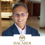 Bacardi CEO Mahesh Madhavan & company logo