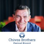 Chivas Brothers logo & CEO Jean-Etienne Gourgues