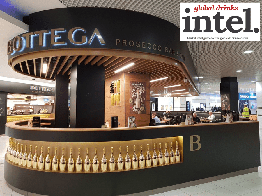 Bottega Prosecco bar in Birmingham Airport