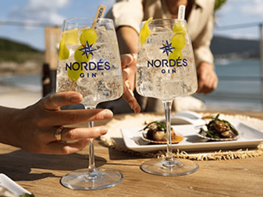 Nordes Gin two branded glasses