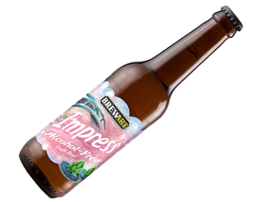 Brewart alcohol-free beer bottle