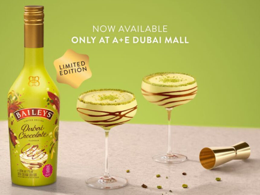 Baileys Dubai Chocolate bottle