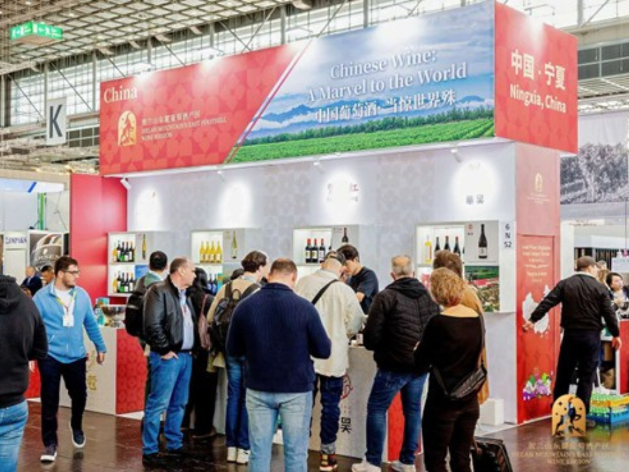 Helan Mountain East Foothill wine region booth at ProWein 2026