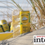 Cutty Sark RTD can with a serve on a beach