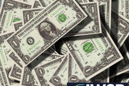 Pile of US$1 bills/notes