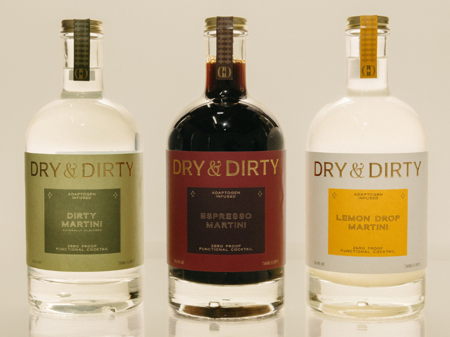 Dry And Dirty alcohol-free martinis