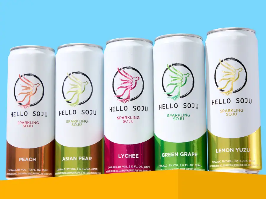 Hello Soju cans