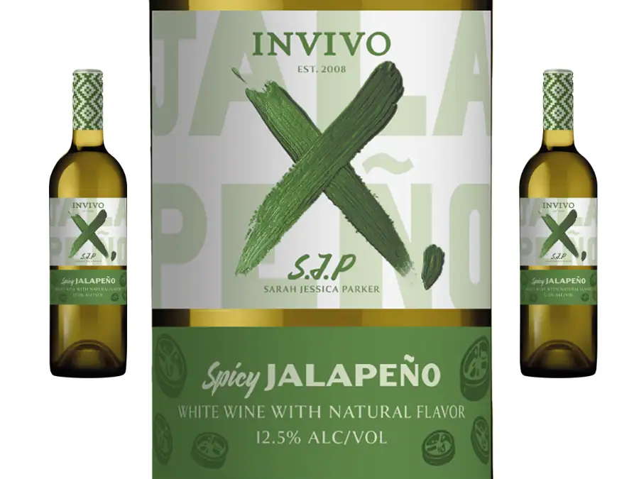 SJP X Invivo Spicy Jalopeno sauvignon blanc bottle