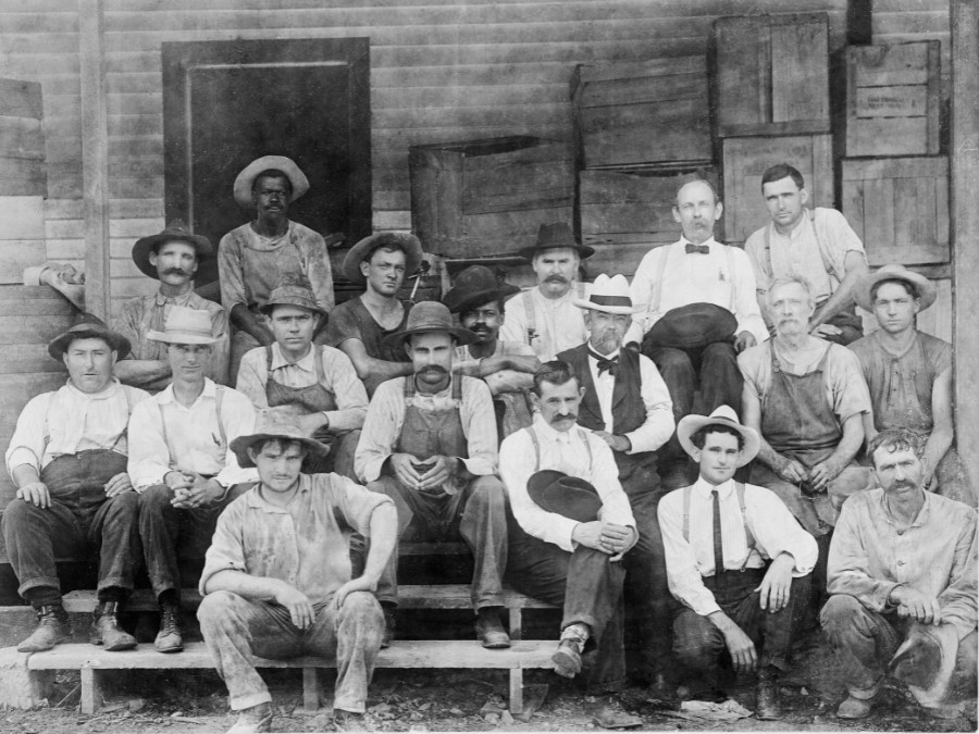 Photo of Jack Daniel with George Green, taken in 1904
