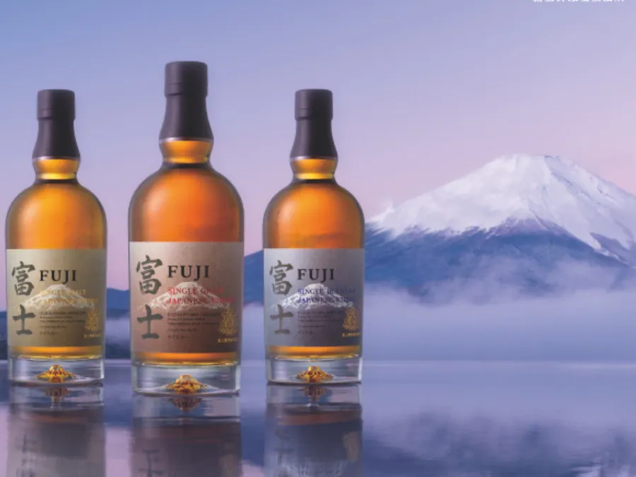 Fuji Japanese whisky three bottles