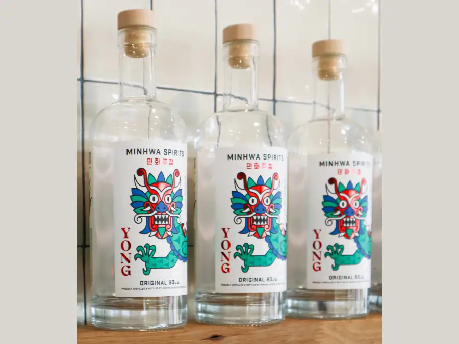 Minwha soju bottles