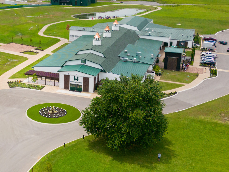Aerial view of Nearest Green Distillery