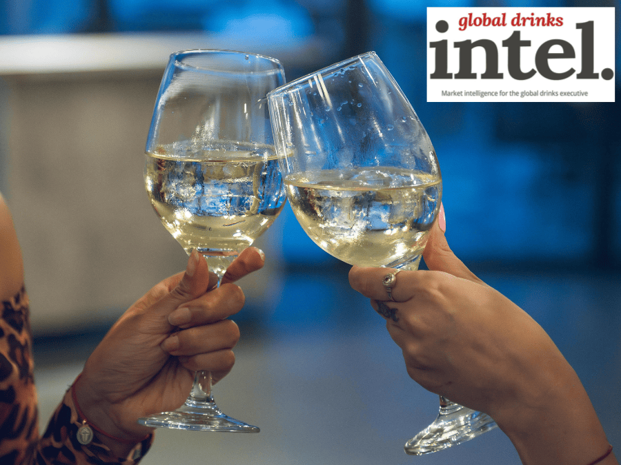 Two glasses of white wine