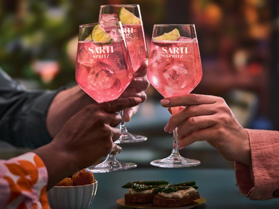 Sarti-branded glasses