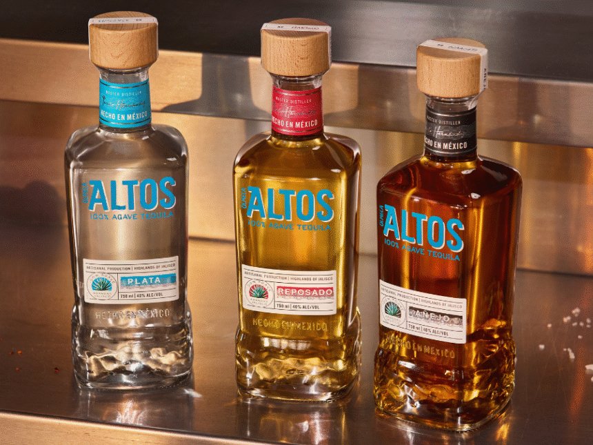 Altos Tequila trio of expressions