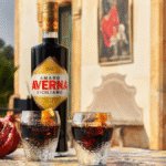 Amaro Averna Siciliano bottle with two serves