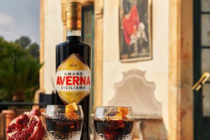 Amaro Averna Siciliano bottle with two serves