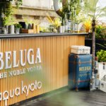 Aqua Kyoto restaurant reception with Beluga branding