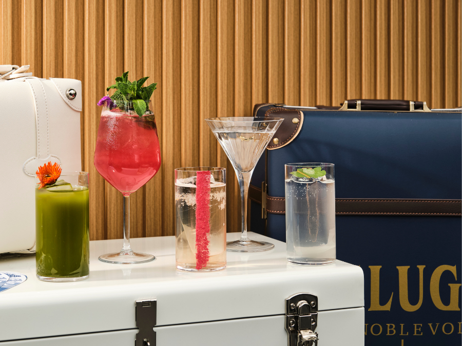 Beluga-based serves at Aqua Kyoto restaurant in London