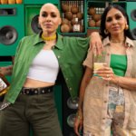 Nina Sky with Buchanan's Coconut bottle